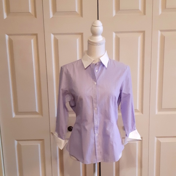 Brooks Brothers Tops - Brooks brothers classic 3/4 sleeve button down blo